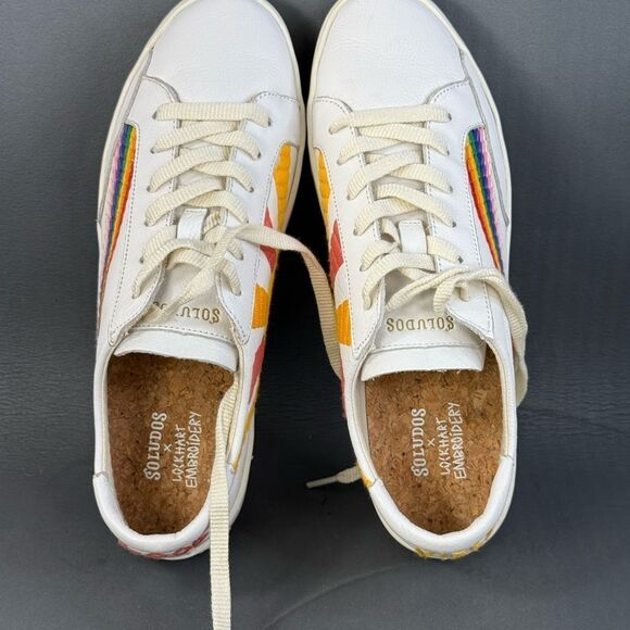 SOLUDOS Ibiza sneaker shoes X Lockhart Embroidery women’s size 9 - Picture 6 of 9
